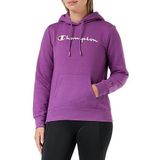 Champion Legacy Büyük Logo Kapüşonlu Mor Kadın Sweatshirt