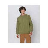 Champion Logo Crewneck Sweatshirt Erkek Yeşil Sweatshirt - 219066-GS554