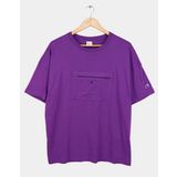 Champion Ön Cep Oversize Erkek T-Shirt Mor