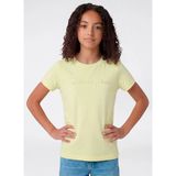 Champion Sarı Kız Çocuk Bisiklet Yaka Baskılı T-Shirt 405246-PS223-SS Tee