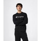 Champion Script Shop Crewneck Sweatshirt Erkek Siyah Sweatshirt - 221919-KK001