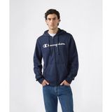 Champion Script Shop Full Zip Hoodie Sweatshirt Erkek Lacivert Sweatshirt - 221810-BS501