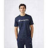 Champion Script Shop Short Sleeve T-shirt Erkek Lacivert Tişört - 221814-BS501