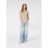 Champion SS Tee T-Shirt, S, 5003379404, Bej, Kadın