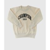Champion State Of Play Crewneck Sweatshirt 08-16 yaş çocuk erkek Bej Sweatshirt - 307233-WW056