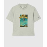 Champion T-Table Short-Sleeve Tee Kadın Gri Tişört - 118469-EM038