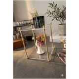 CHANCE GİFT 2 KATLI PLEKSİ ORGANİZER MAT GOLD RENK DEKORATİF MASAÜSTÜ ORGANİZERİ