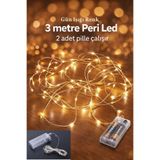 CHANCE GİFT 3 Metre Gün Işığı Peri Led Özel Günler Dekorasyon Ev Oda Süsleme Ledi