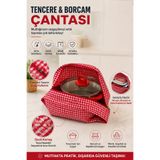 CHANCE GİFT BORCAM TAŞIMA ÇANTASI TENCERE TEPSİ TAŞIMA ÇANTASI PİKNİKLİK KIRMIZI RENK ÇANTA