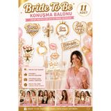 CHANCE GİFT Bride Partisi Konuşma Balonları Esprili Parti Süsü Seti Bride To Be