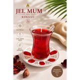 CHANCE GİFT ÇAY BARDAĞI ŞEKLİNDE JEL MUM KOKULU DEKORATİF SIRADIŞI MUM (1 ADET)