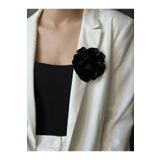 Chance Gift Elegant Iğneli Yaka Çiçeği Kumaş Çiçek Broş Kumaş Yaka Gülü Ceket Elbise Şapka Için Şık Aksesuar