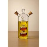 Chance Gift Iki Hanzeli Cam Yağdanlık Sirkelik Sosluk Sızdırmaz Modern Mutfak Yağ Şişesi 360ML