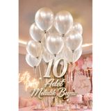 CHANCE GİFT Metalik Balon Doğum Günü Parti Süsü Özel Gün Bride Kutlama Balon Seti