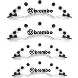 Chance Uyumlu Brembo Beyaz Kaliper Kapağı 4 Parça Ön Arka Set