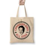 Chandler Bing Friends All Star Converse Logo Bez Çanta Uzun Saplı - Açık Bej - 40 X 40