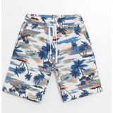 Chandraswear Erkek Çocuk Şort Haki - Havana - Ekru - 6 Yaş