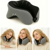 Chaprin Boyun Yastığı – Taşınabilir Seyahat Yastığı Orta Sertlikte Visko Dolgu 30x24x18 cm