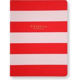 Chapters Canvas Pink & Red Stripes Not Defteri - Standart