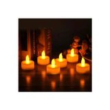 Chara Led Mum 10 Adet Ledli Mum Model Işıklı Tealight Mum Pilli – Led Işık – Led Işık – Led Işık