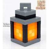 Chara 🌟 Minecraft Severler Için Özel Gece Lambası! (Orta Boy 7x14cm)🌟 - Turuncu