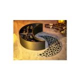 Chara Ramazan Özel Hurmalık | Sunumluk Kapaklı İkramlık | Dekoratif Masa Üstü Aksesuar Kap | 18X15X5
