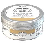 Charbonnel bakır baskı boyaları, yüksek pigmentli derin baskı rengi, mükemmel ışık haslığı, vegan, canlı renkler, yaşlanmaya dayanıklı, 200 ml tencere - altın