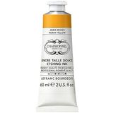 Charbonnel bakır baskı boyaları, yüksek pigmentli derin baskı rengi, mükemmel ışık haslığı, vegan, canlı renkler, yaşlanmaya dayanıklı, 60 ml tüp - Hint sarısı