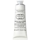 Charbonnel bakır baskı boyaları, yüksek pigmentli derin baskı rengi, mükemmel ışık haslığı, vegan, canlı renkler, yaşlanmaya dayanıklı, 60 ml tüp - Kapatma beyazı RS