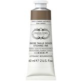 Charbonnel bakır baskı boyaları, yüksek pigmentli derin baskı rengi, mükemmel ışık haslığı, vegan, canlı renkler, yaşlanmaya dayanıklı, 60 ml tüp - Umbra doğa