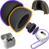 CharJenPro Patentli AirFoams Pro Ultra V5.0 Bellek Köpüğü Kulak Uçları, AirPods Pro 1. ve 2. Nesil için Köpük Kalkanlı, En Yeni Sürüm 5.0, Güvenli, Rahat, Süper Gürültü Engelleme, Yedek Tomurcuklar,