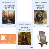 Charles Dickens Üç Kitap Set - iki Şehrin Hikayesi - Büyük Umutlar - Oliver Twist / TELEFON TUTUCU HEDİYE