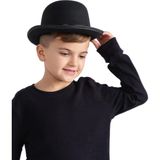 Charlie Chaplin Stil Şapkası – Siyah Melon Parti Şapkası