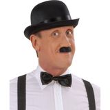 Charlie Chaplin Stil Yetişkin Şapkası – Siyaelon Parti Şapkası