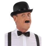 Charlie Chaplin Stil Yetişkin Şapkası – Siyah Melon Parti Şapkası