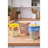 Charlotte Candle 3’lü Set Movie Day Popcorn Patlamış Mısır Kovası Kırmızı Mavi Sarı Popcorn Kabı