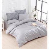 Charlotte Elegant Çift Kişilik Nevresim Takımı - 200 x 220 cm - Gri