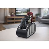 Charm3D Arccontrol Modern Kumanda Düzenleyici – 3 Bölmeli Masaüstü Kumandalık Organizer - Siyah