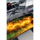 Charmbi Demon Slayer Zenitsu 30x70 Gaming Mouse Pad – Kaymaz Taban Büyük Boy Oyuncu Mousepad