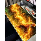 Charmbi Demon Slayer Zenitsu 40X90 Gaming Mouse Pad – Kaymaz Taban Büyük Boy Oyuncu Mousepad - Çok Renkli