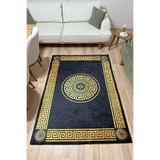 Charmbi Gold Greek Desenli Makinede Yıkanabilir Salon Halısı Yatak Odası Halısı & Yolluk Modelleri