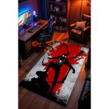 Charmbi Marvel Eskitme Desenli Kaymaz Taban Makinede Yıkanabilir Gaming Oyuncu Gamer Genç Odası Halısı
