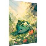 Charmbi Pokemon Bulbasaur Metal Poster Gamer Anime Film Tablosu – Parlak Baskı Modern Duvar Dekorasyonu - 30 x 40 - Çok Renkli