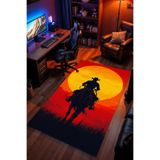 Charmbi Red Dead Redemption 2 Kaymaz Taban Makinede Yıkanabilir Gaming Oyuncu Gamer Genç Odası Halısı