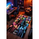 Charmbi Star Wars Desenli Kaymaz Taban Makinede Yıkanabilir Gaming Oyuncu Gamer Genç Odası Halısı