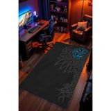 Charmbi Viking Mitoloji Desenli Kaymaz Taban Makinede Yıkanabilir Gaming Oyuncu Gamer Genç Odası Halısı - Çok Renkli - 50 x 80 cm