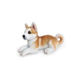 charmerprincesses AKİTA PELUŞ KÖPEK 25 CM GERÇEKÇİ AKİTA KÖPEK PELUŞ OYUNCAK PELUŞ KÖPEK İTHAL ÜRÜN yatan model