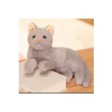 charmerprincesses peluş kedi oturan kedi peluş oyuncak uyku arkadaşı kedi gerçek kedi hissi ithal 30 cm kedi