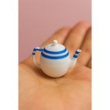 CharmFancy 1 Adet Çaydanlık– Bebek Evi Mini Minyatür Aksesuar ve Diorama Dollhouse Telefon Süsü