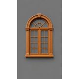 CharmFancy 1:12 Ölçek Otantik Pencere Maket Ev Diorama Dollhouse Minyatür Obje Aksesuar Yapı Malzemeleri Dekor